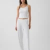 Pantalones de pijama de punto pointelle