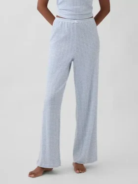 Pantalones de pijama de punto pointelle
