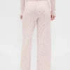 Pantalones de pijama de punto pointelle