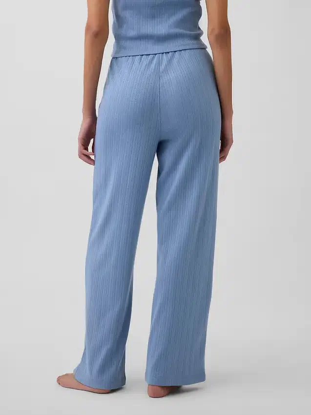Pantalones de pijama de punto pointelle