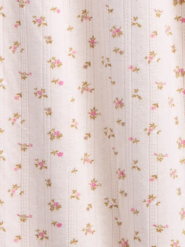 Pantalones de pijama de punto pointelle