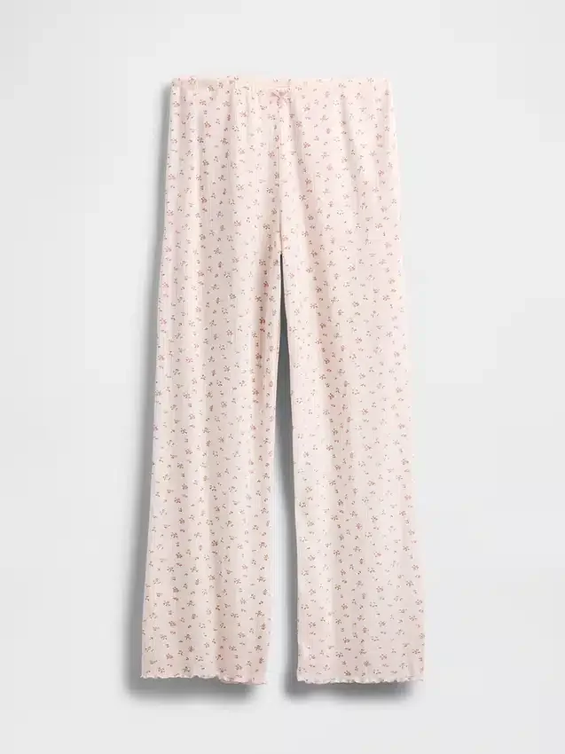 Pantalones de pijama de punto pointelle
