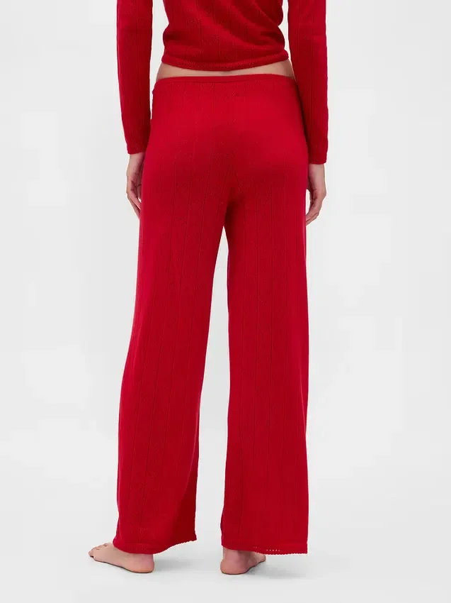 Pantalones de pijama ligeros CashSoft con diseño de corazones en punto Pointelle