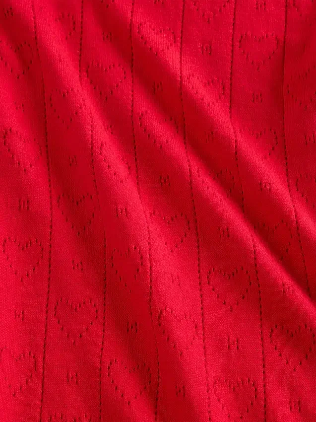 Pantalones de pijama ligeros CashSoft con diseño de corazones en punto Pointelle