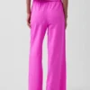 Pantalones de punto de pierna ancha