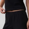 Pantalones de punto de pierna ancha