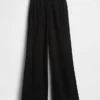 Pantalones de punto de pierna ancha