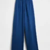 Pantalones de punto de pierna ancha