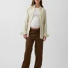 Pantalones de sarja premamá con diseño bajo el vientre
