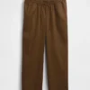 Pantalones de sarja premamá con diseño bajo el vientre