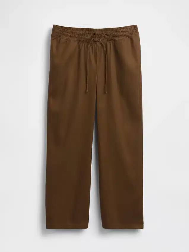 Pantalones de sarja premamá con diseño bajo el vientre