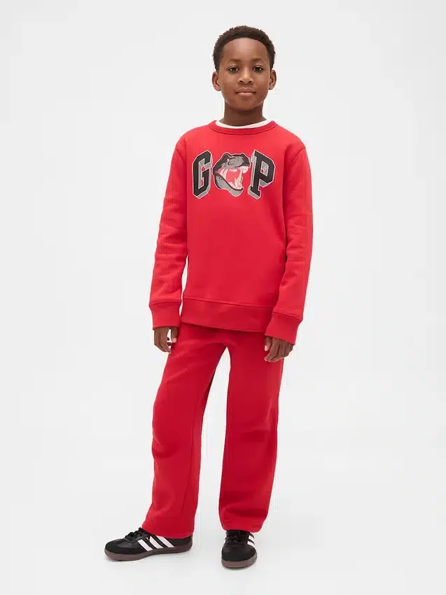 Pantalones de sudadera ajustados con logotipo para niños