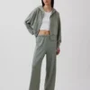 Pantalones de sudadera de felpa suave Vintagesoft de pierna ancha