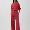 Pantalones de sudadera de felpa suave Vintagesoft de pierna ancha