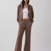 Pantalones de sudadera de felpa suave Vintagesoft de pierna ancha
