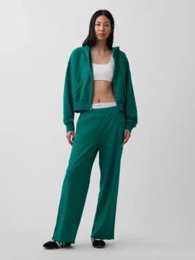 Pantalones de sudadera de felpa suave Vintagesoft de pierna ancha