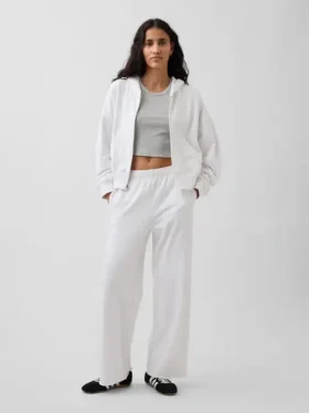 Pantalones de sudadera de felpa suave Vintagesoft de pierna ancha