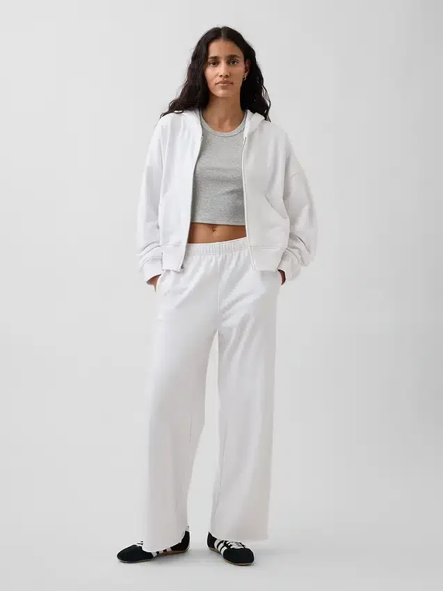 Pantalones de sudadera de felpa suave Vintagesoft de pierna ancha