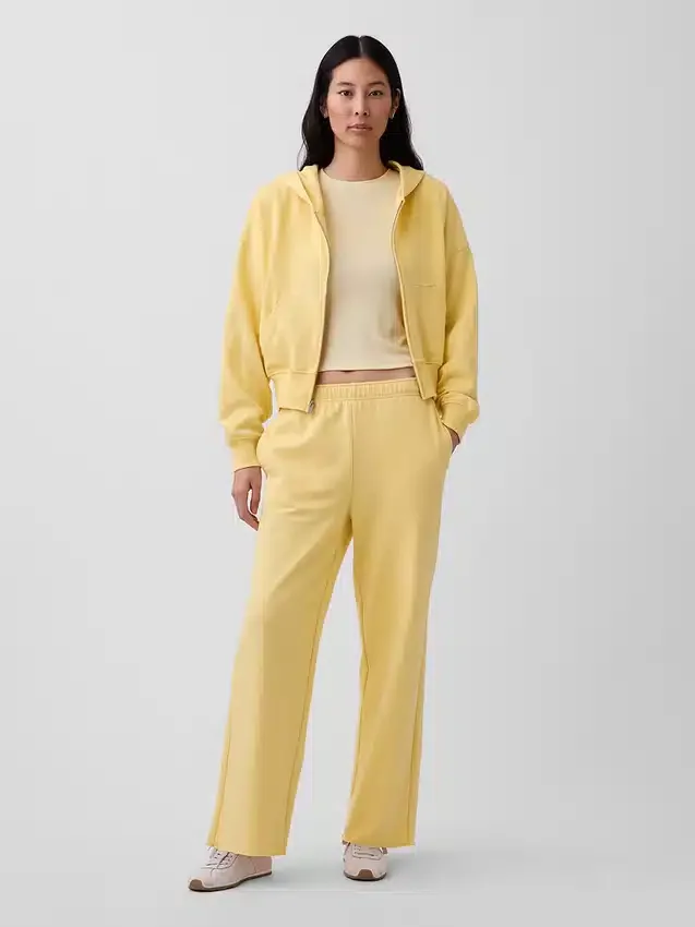 Pantalones de sudadera de felpa suave Vintagesoft de pierna ancha