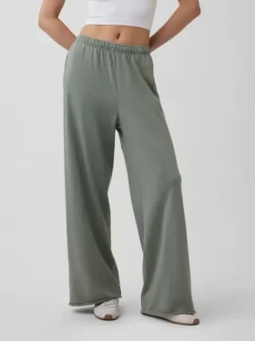 Pantalones de sudadera de felpa suave Vintagesoft de pierna ancha