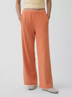 Pantalones de sudadera de felpa suave Vintagesoft de pierna ancha
