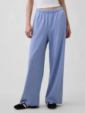Pantalones de sudadera de felpa suave Vintagesoft de pierna ancha