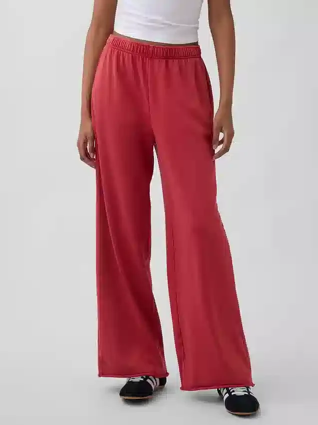 Pantalones de sudadera de felpa suave Vintagesoft de pierna ancha