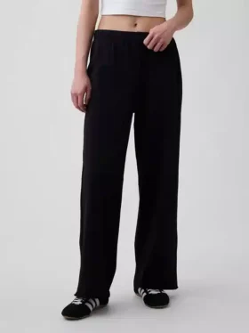 Pantalones de sudadera de felpa suave Vintagesoft de pierna ancha