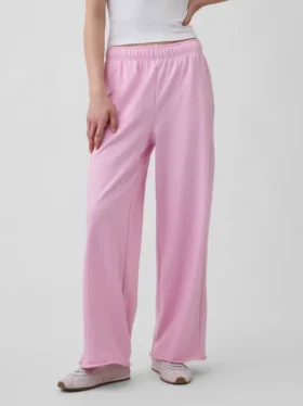 Pantalones de sudadera de felpa suave Vintagesoft de pierna ancha