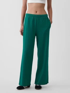 Pantalones de sudadera de felpa suave Vintagesoft de pierna ancha