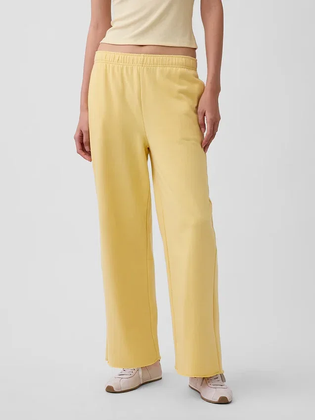 Pantalones de sudadera de felpa suave Vintagesoft de pierna ancha