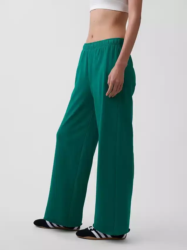 Pantalones de sudadera de felpa suave Vintagesoft de pierna ancha