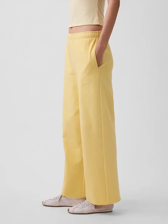 Pantalones de sudadera de felpa suave Vintagesoft de pierna ancha