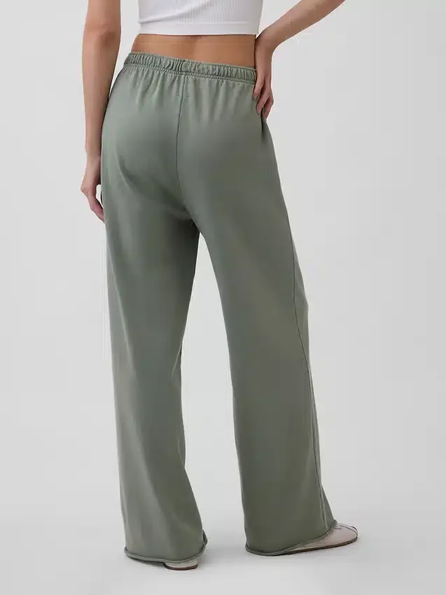 Pantalones de sudadera de felpa suave Vintagesoft de pierna ancha