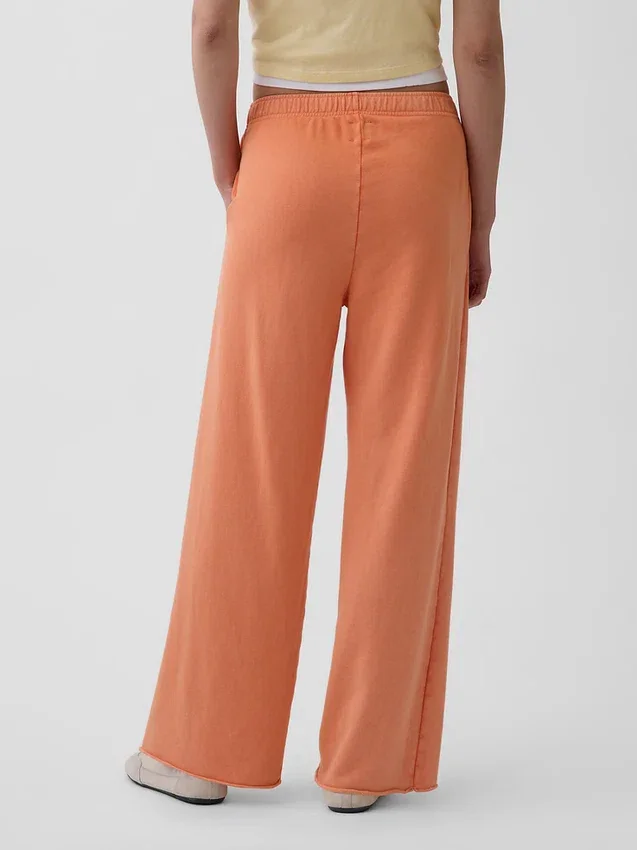 Pantalones de sudadera de felpa suave Vintagesoft de pierna ancha