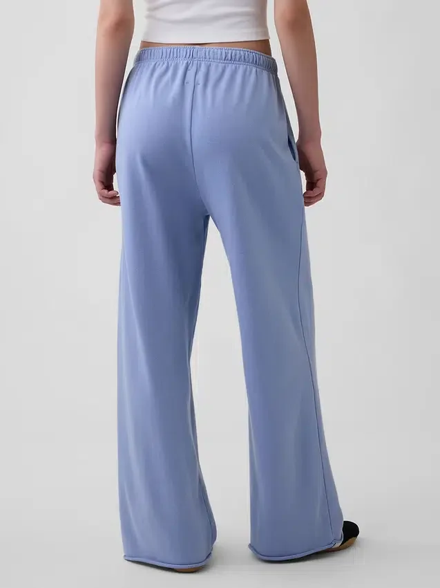 Pantalones de sudadera de felpa suave Vintagesoft de pierna ancha