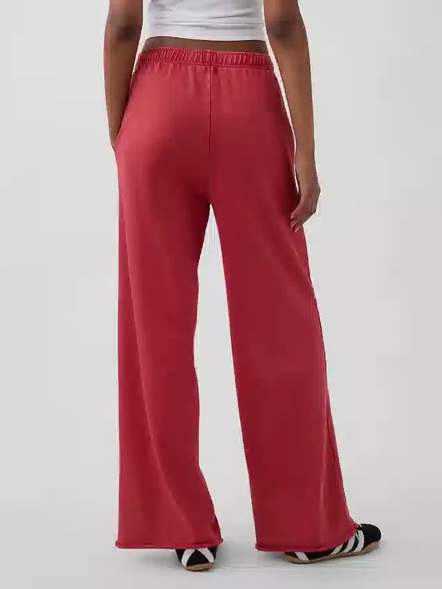 Pantalones de sudadera de felpa suave Vintagesoft de pierna ancha
