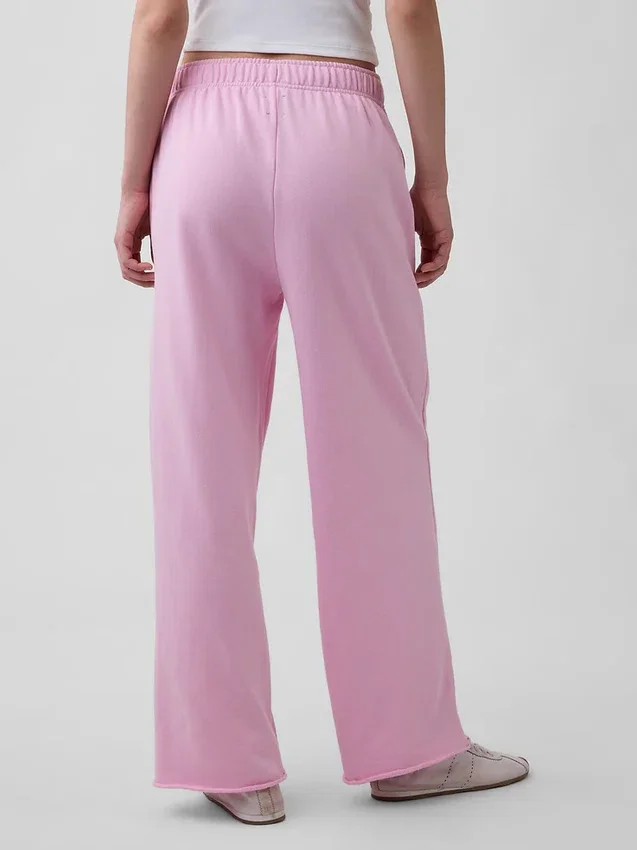 Pantalones de sudadera de felpa suave Vintagesoft de pierna ancha