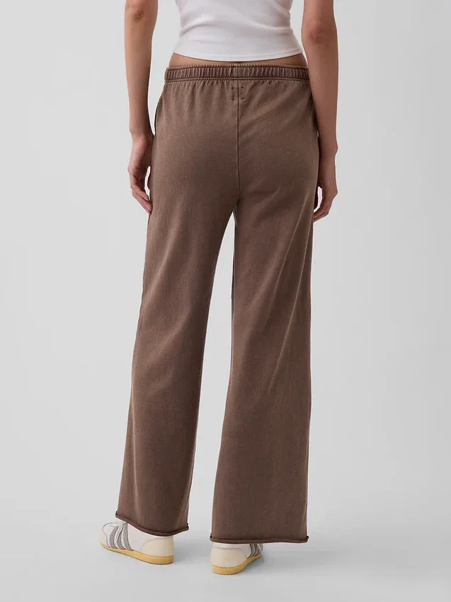 Pantalones de sudadera de felpa suave Vintagesoft de pierna ancha