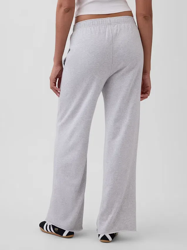 Pantalones de sudadera de felpa suave Vintagesoft de pierna ancha