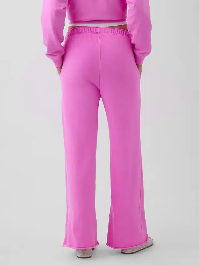 Pantalones de sudadera de felpa suave Vintagesoft de pierna ancha