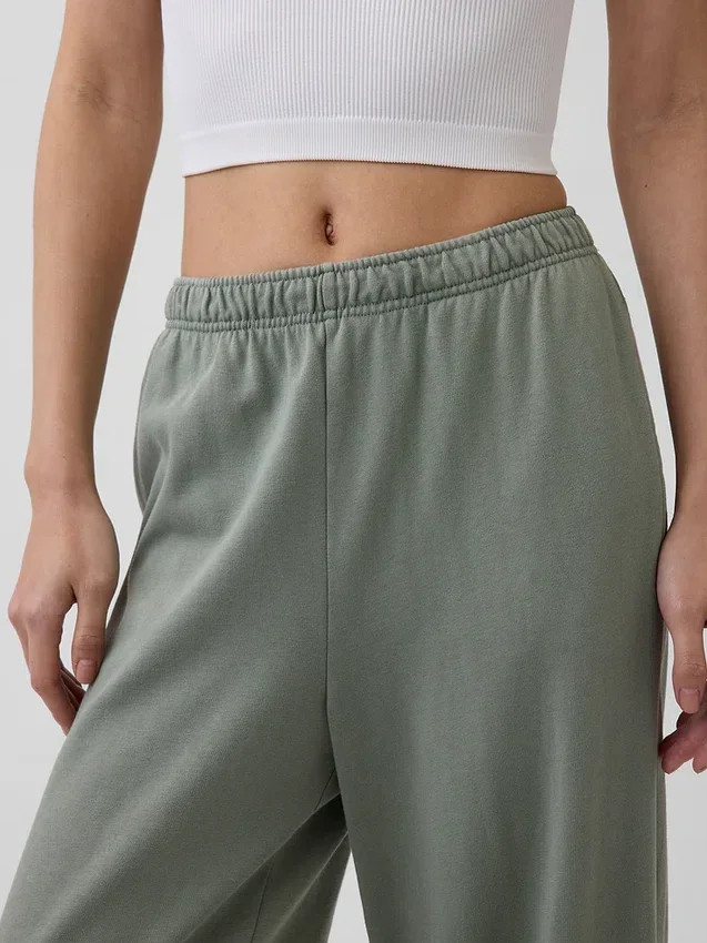 Pantalones de sudadera de felpa suave Vintagesoft de pierna ancha