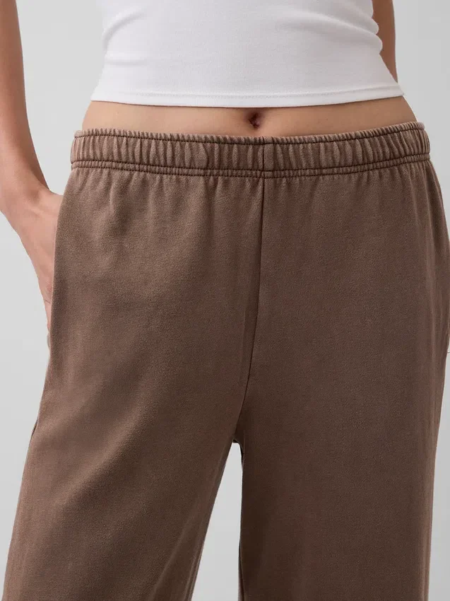 Pantalones de sudadera de felpa suave Vintagesoft de pierna ancha