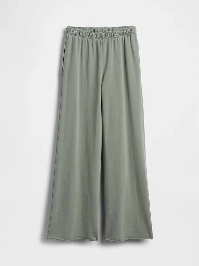 Pantalones de sudadera de felpa suave Vintagesoft de pierna ancha