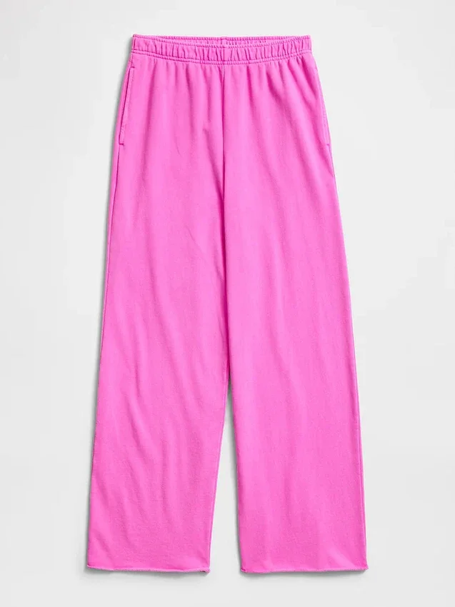 Pantalones de sudadera de felpa suave Vintagesoft de pierna ancha