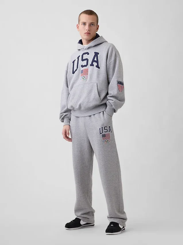 Pantalones de sudadera gruesos para adultos del equipo de EE. UU.