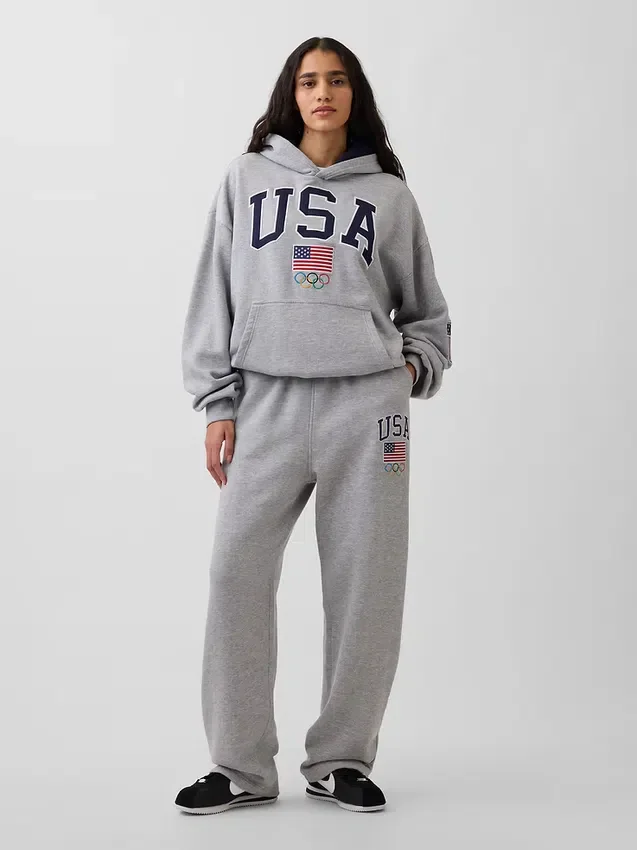 Pantalones de sudadera gruesos para adultos del equipo de EE. UU.