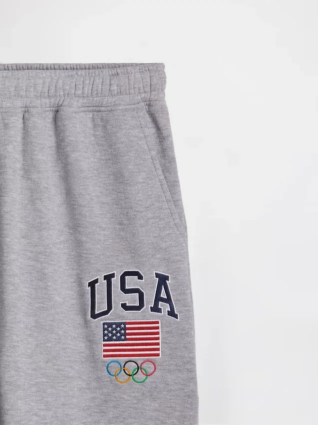 Pantalones de sudadera gruesos para adultos del equipo de EE. UU.