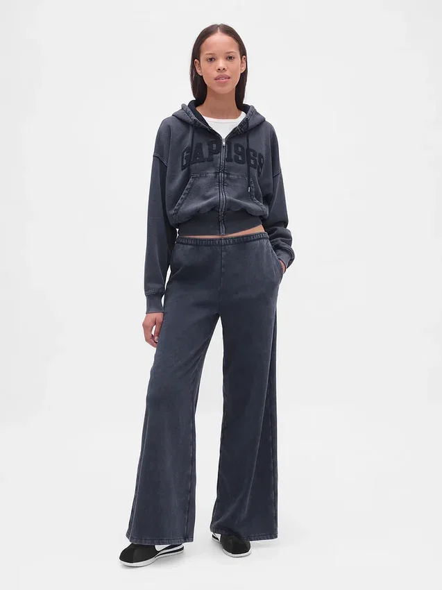 Pantalones de sudadera holgados con logotipo Vintagesoft