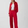 Pantalones de sudadera holgados de felpa Vintagesoft de talle medio